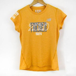 New Balance - ニューバランス 半袖Tシャツ 名古屋マラソン2020 スポーツウエア レディース Mサイズ オレンジ NEW BALANCE