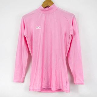 ミズノ(MIZUNO)のミズノ 長袖Tシャツ ハイネック スポーツウエア 大きいサイズ レディース Oサイズ ピンク Mizuno(Tシャツ(長袖/七分))