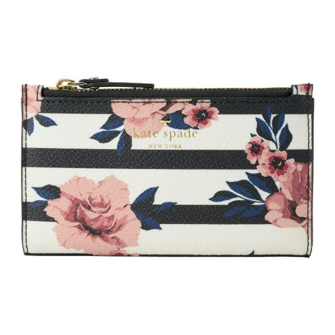 kate spade new york(ケイトスペードニューヨーク)の新品 ケイトスペード kate spade カードケース ROSE STRIPE MIKEY フローラルマルチ レディースのファッション小物(名刺入れ/定期入れ)の商品写真