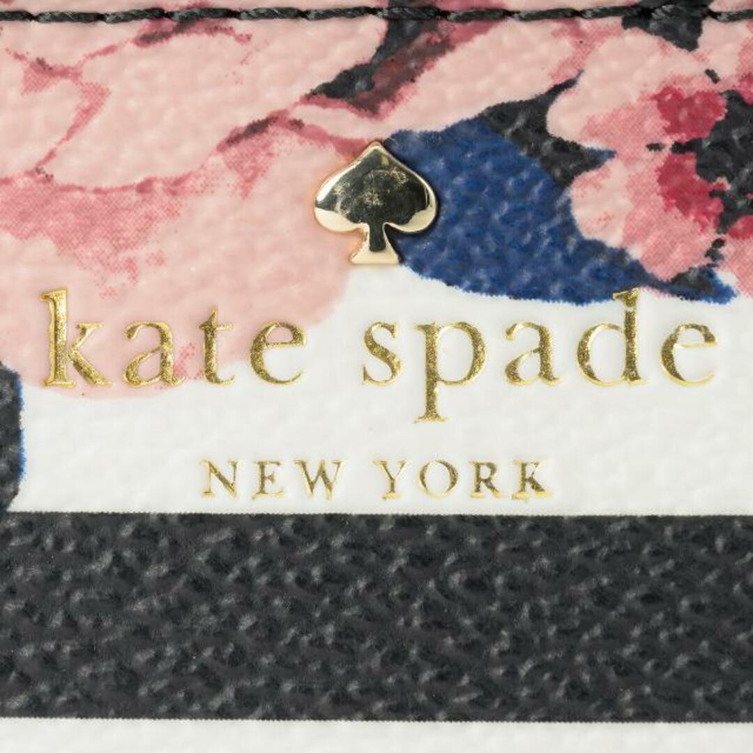 kate spade new york(ケイトスペードニューヨーク)の新品 ケイトスペード kate spade カードケース ROSE STRIPE MIKEY フローラルマルチ レディースのファッション小物(名刺入れ/定期入れ)の商品写真