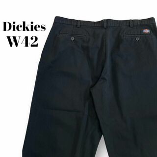 ディッキーズ(Dickies)のディッキーズ　ワークパンツ　古着　ブラック　W42　オーバーサイズ(ワークパンツ/カーゴパンツ)