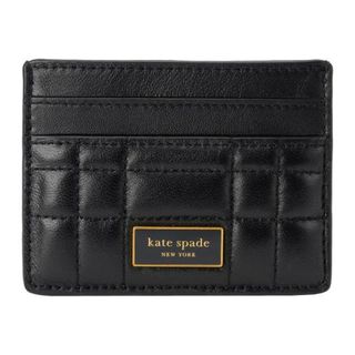 ケイトスペードニューヨーク(kate spade new york)の新品 ケイトスペード kate spade カードケース QUILTED CARD HOLDER ブラック(名刺入れ/定期入れ)