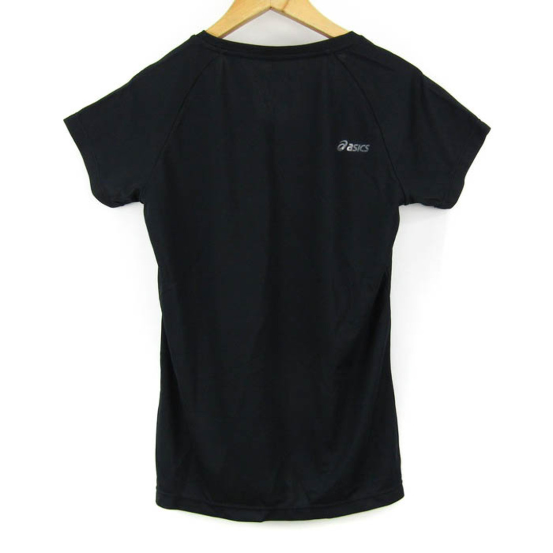 asics(アシックス)のアシックス 半袖Tシャツ グラフィックT スポーツウエア レディース Mサイズ ブラック×ピンク asics レディースのトップス(Tシャツ(半袖/袖なし))の商品写真