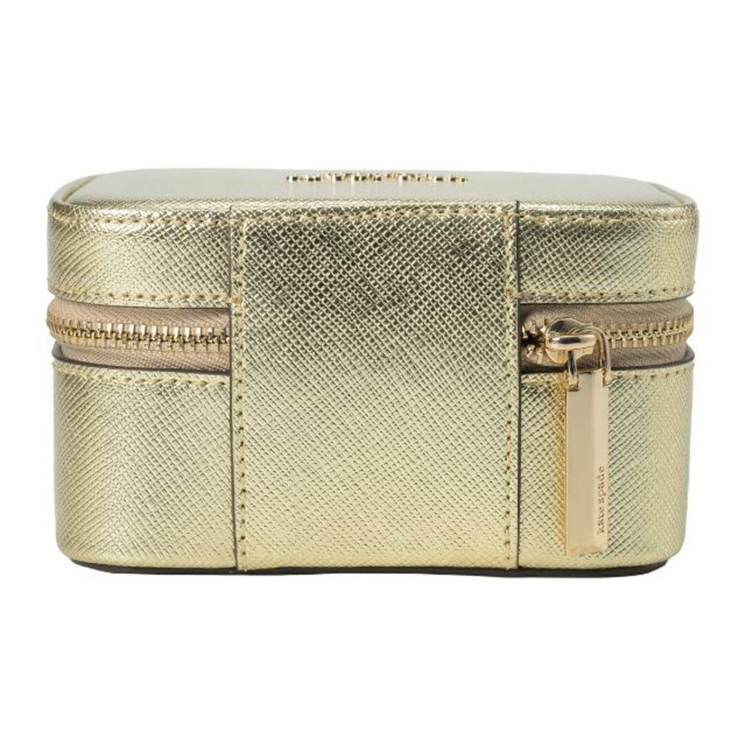 kate spade new york(ケイトスペードニューヨーク)の新品 ケイトスペード kate spade ポーチ METALLIC LEATHER ZIPPED JEWELRY CASE ゴールド レディースのファッション小物(ポーチ)の商品写真