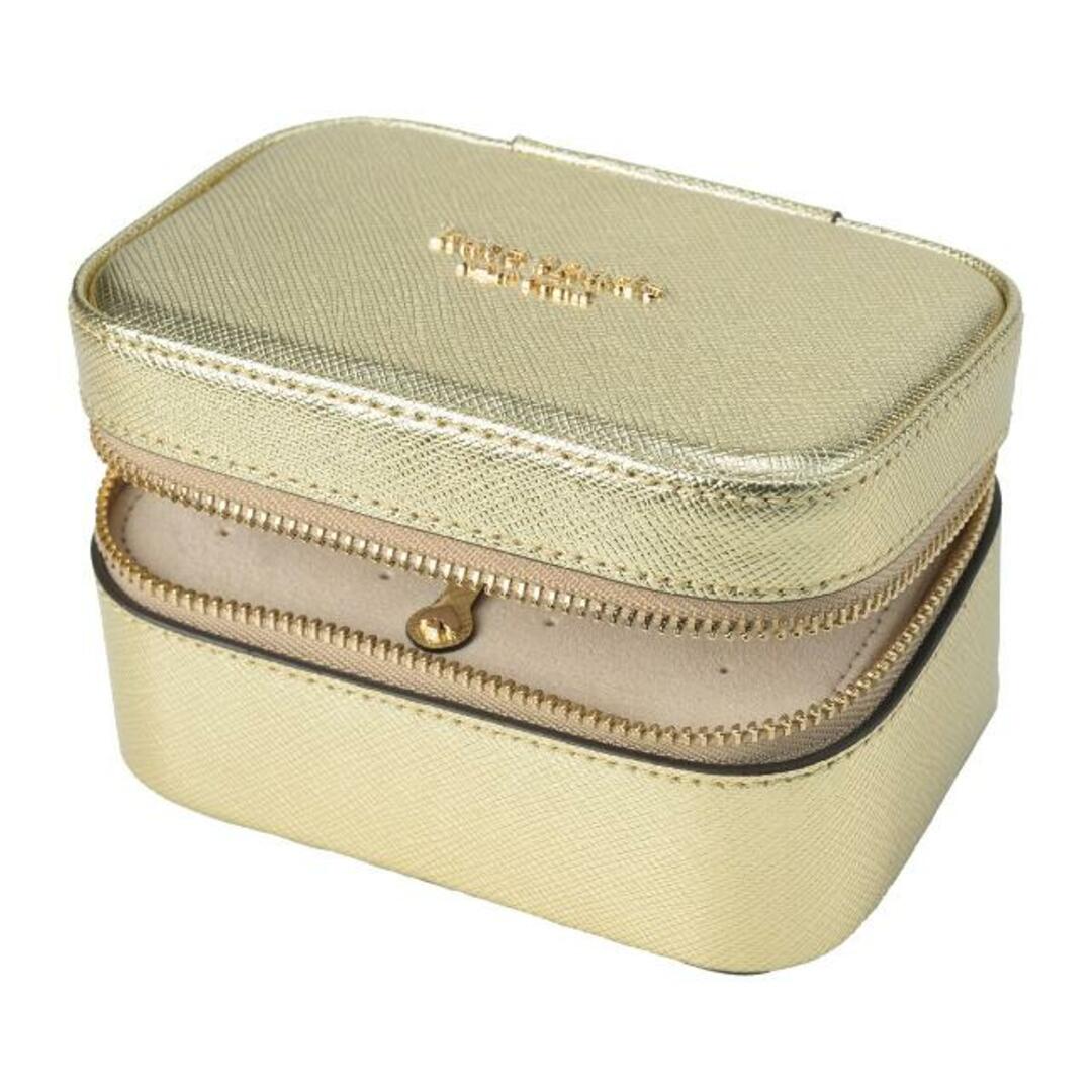 kate spade new york(ケイトスペードニューヨーク)の新品 ケイトスペード kate spade ポーチ METALLIC LEATHER ZIPPED JEWELRY CASE ゴールド レディースのファッション小物(ポーチ)の商品写真