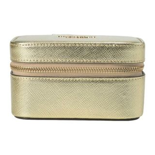 ケイトスペードニューヨーク(kate spade new york)の新品 ケイトスペード kate spade ポーチ METALLIC LEATHER ZIPPED JEWELRY CASE ゴールド(ポーチ)