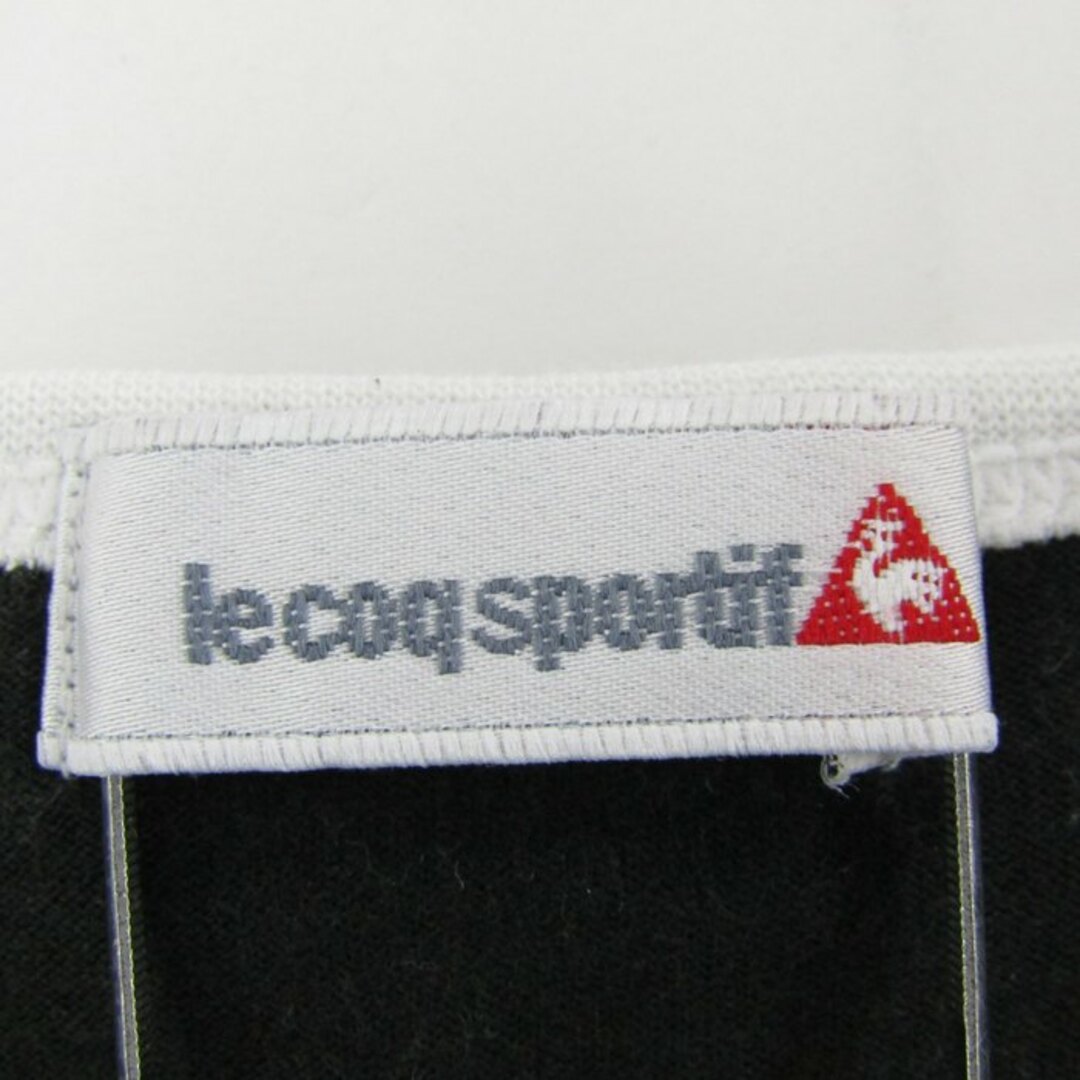 le coq sportif(ルコックスポルティフ)のルコックスポルティフ 半袖Tシャツ ロゴＴ スポーツウエア レディース Lサイズ ブラック×ブルー le coq sportif レディースのトップス(Tシャツ(半袖/袖なし))の商品写真