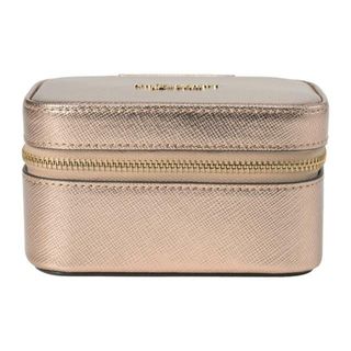 ケイトスペードニューヨーク(kate spade new york)の新品 ケイトスペード kate spade ポーチ METALLIC LEATHER ZIPPED JEWELRY CASE ローズゴールド(ポーチ)