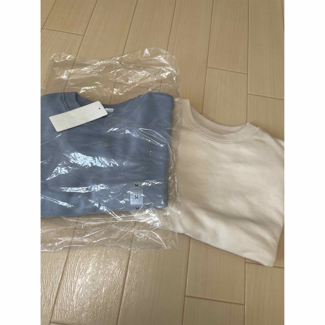UNIQLO(ユニクロ)の新品 クロップドスウェットシャツ（長袖）セット 2着セット レディースのトップス(トレーナー/スウェット)の商品写真