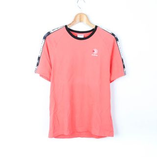 リーボック(Reebok)のリーボック 半袖Tシャツ クラシック 袖ライン スポーツウエア メンズ Mサイズ ピンク Reebok(Tシャツ/カットソー(半袖/袖なし))