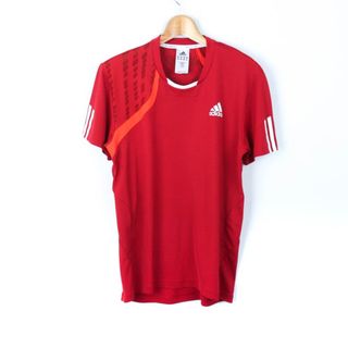 アディダス(adidas)のアディダス 半袖Tシャツ クライマ365 メッシュ スポーツウエア メンズ Lサイズ レッド adidas(Tシャツ/カットソー(半袖/袖なし))