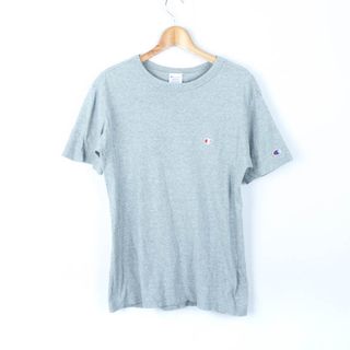 チャンピオン(Champion)のチャンピオン 半袖Tシャツ 無地 ワンポイントロゴ スポーツウエア メンズ Mサイズ グレー Champion(Tシャツ/カットソー(半袖/袖なし))