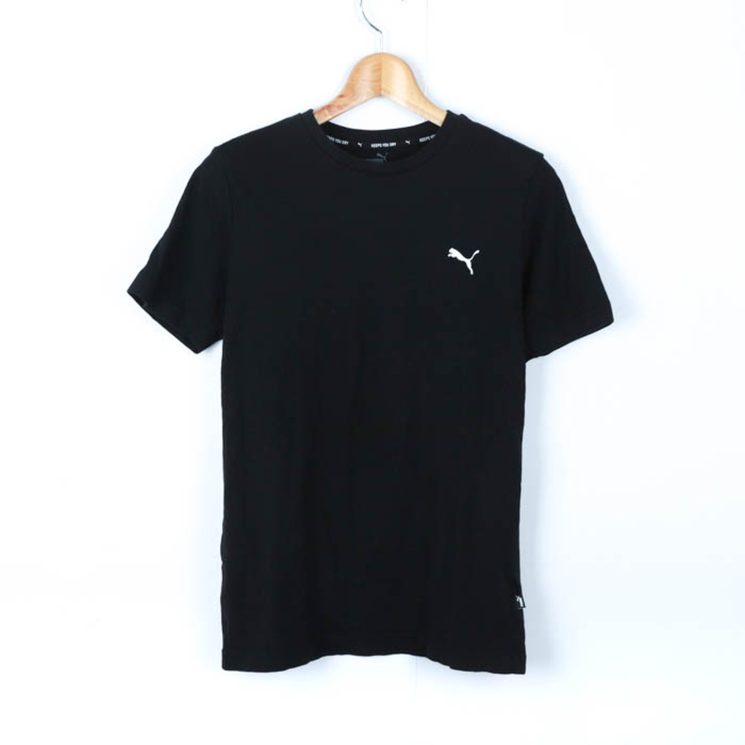 PUMA(プーマ)のプーマ 半袖Tシャツ ワンポイントロゴ スポーツウエア メンズ Sサイズ ブラック PUMA メンズのトップス(Tシャツ/カットソー(半袖/袖なし))の商品写真