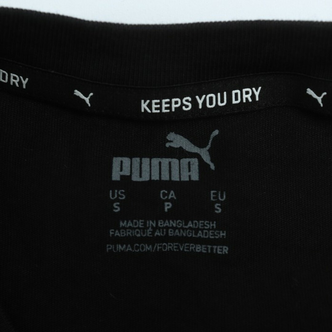 PUMA(プーマ)のプーマ 半袖Tシャツ ワンポイントロゴ スポーツウエア メンズ Sサイズ ブラック PUMA メンズのトップス(Tシャツ/カットソー(半袖/袖なし))の商品写真