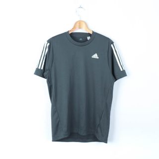 アディダス(adidas)のアディダス 半袖Tシャツ 袖ライン スポーツウエア クライマライト メンズ Mサイズ グレー adidas(Tシャツ/カットソー(半袖/袖なし))