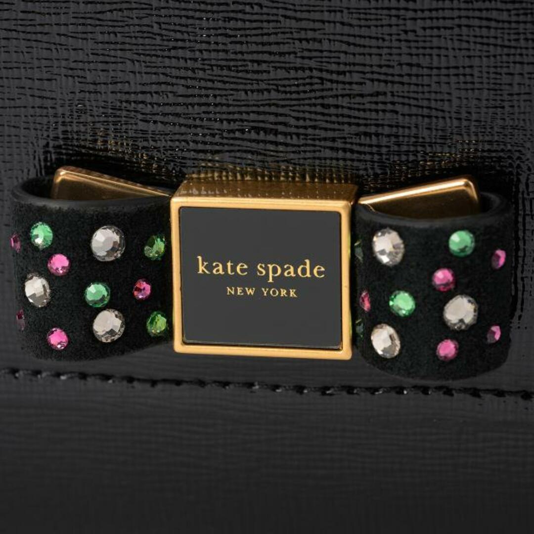 kate spade new york(ケイトスペードニューヨーク)の新品 ケイトスペード kate spade ショルダーバッグ BEDAZZLED FLAP CHAIN WALLET ブラック レディースのバッグ(ショルダーバッグ)の商品写真