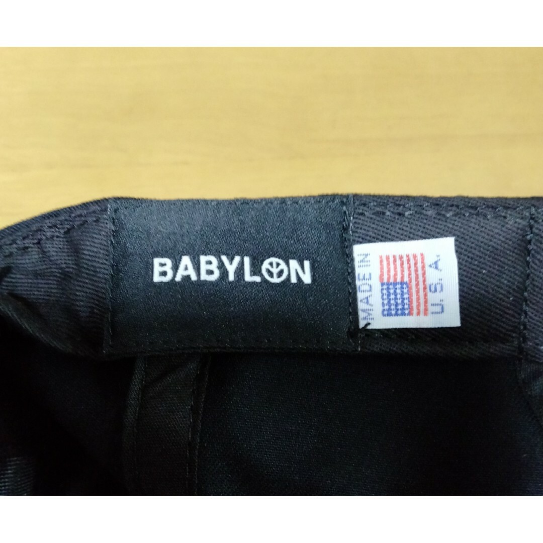 BABYLONE(バビロン)の【№544】✨BABYLON LA キャンプ キャップ ブラック メンズの帽子(キャップ)の商品写真