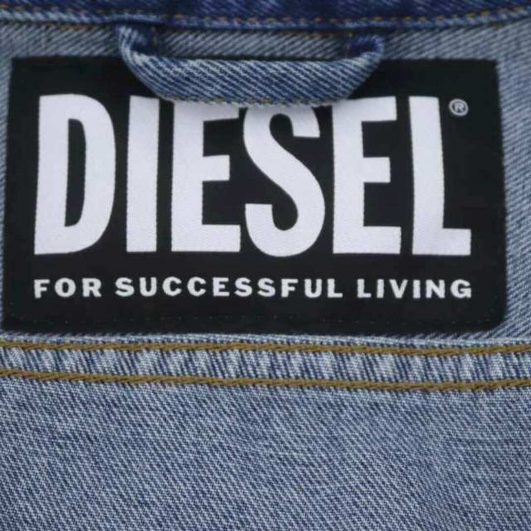 DIESEL(ディーゼル)のディーゼル ショルダージップデニムジャケット Gジャン ステンカラー メンズのジャケット/アウター(Gジャン/デニムジャケット)の商品写真