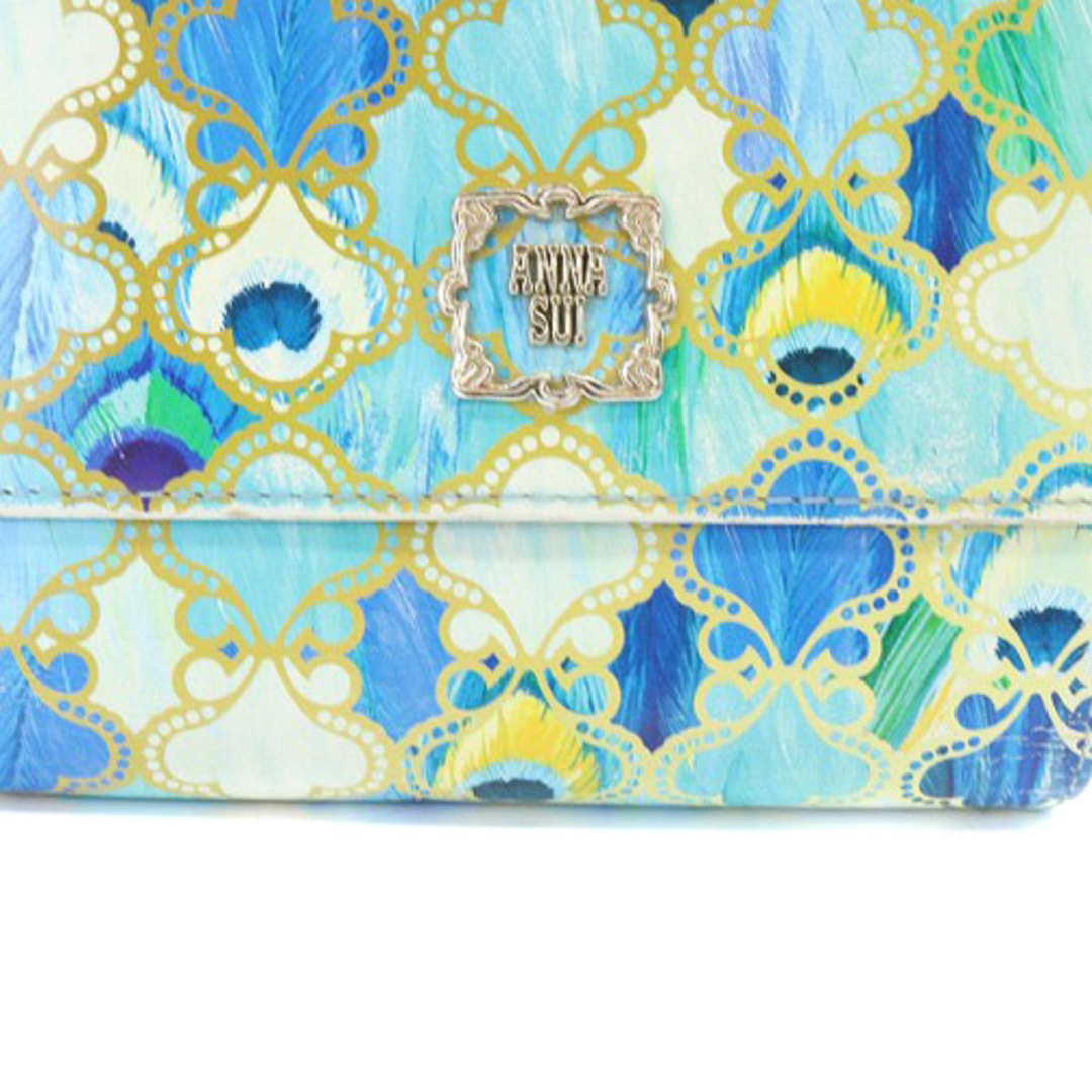 ANNA SUI(アナスイ)のアナスイ ANNA SUI がま口 三つ折り財布 ロゴ 水色 ブルー 青 レディースのファッション小物(財布)の商品写真