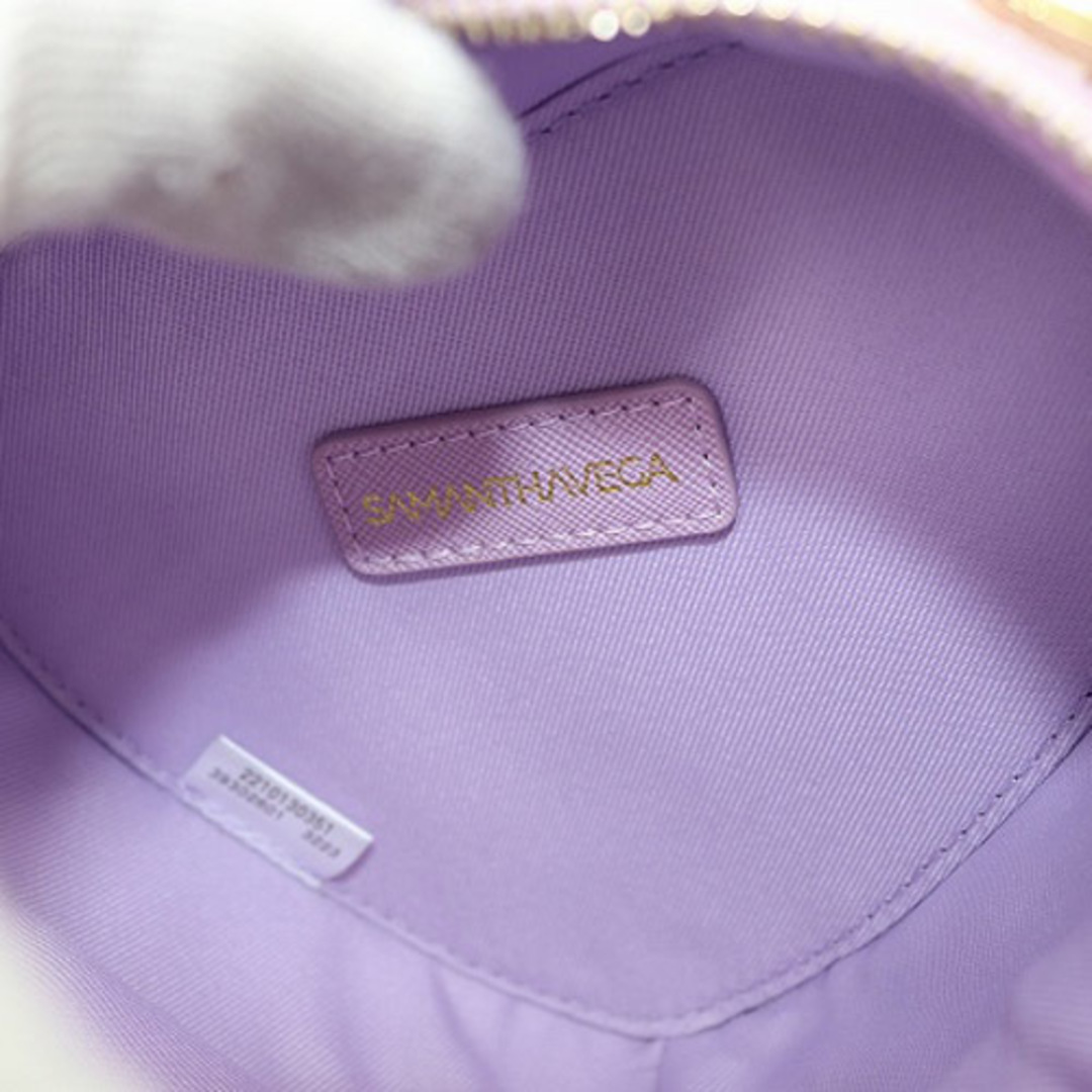 Samantha Vega(サマンサベガ)のサマンサベガ ハート ショルダーバッグ ロゴ フェイクレザー 紫 レディースのバッグ(ショルダーバッグ)の商品写真