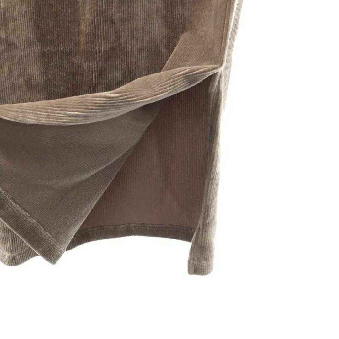 SLOBE IENA(スローブイエナ)のスローブ イエナ コールカットタイトスカート タイト ロング 茶 ブラウン レディースのスカート(ロングスカート)の商品写真