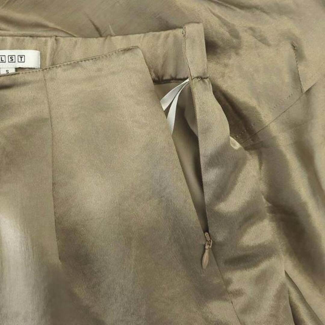 PLST(プラステ)のプラステ 22AW サテンロングタイトスリットスカート ロング S ベージュ レディースのスカート(ロングスカート)の商品写真