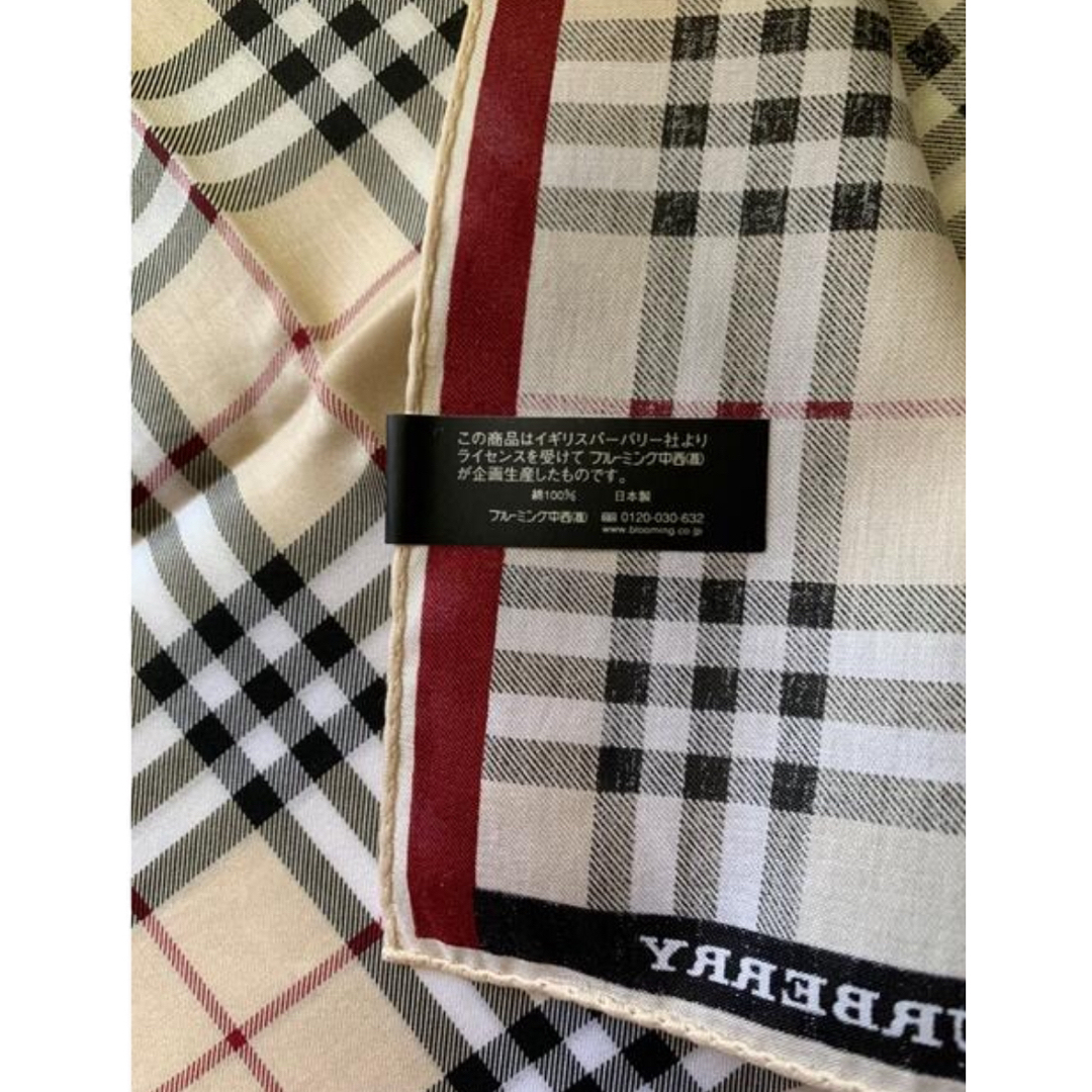 BURBERRY(バーバリー)のバーバリーハンカチ　大判 レディースのファッション小物(ハンカチ)の商品写真