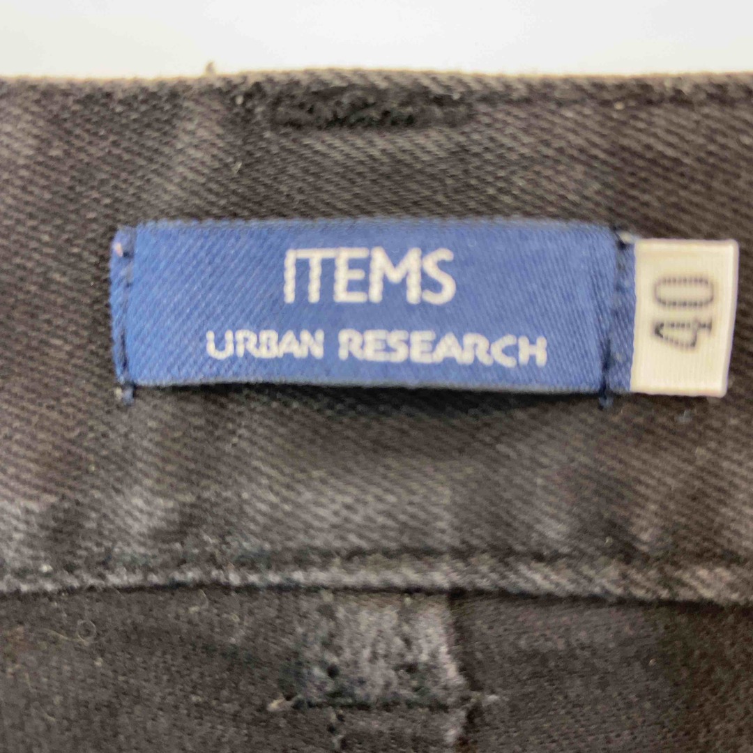 URBAN RESEARCH(アーバンリサーチ)のITEMS URBAN RESEARCH アイテムズアーバンリサーチ メンズ ブラックデニム ジーンズ ダーメジ加工 メンズのパンツ(デニム/ジーンズ)の商品写真