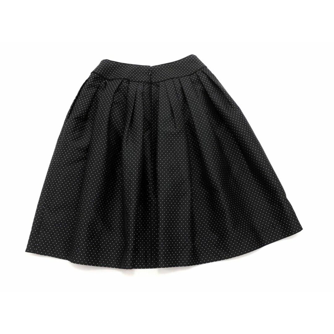 M-premier(エムプルミエ)のM-PREMIER エムプルミエ ドット フレア スカート size34/黒 ■■ レディース レディースのスカート(ひざ丈スカート)の商品写真