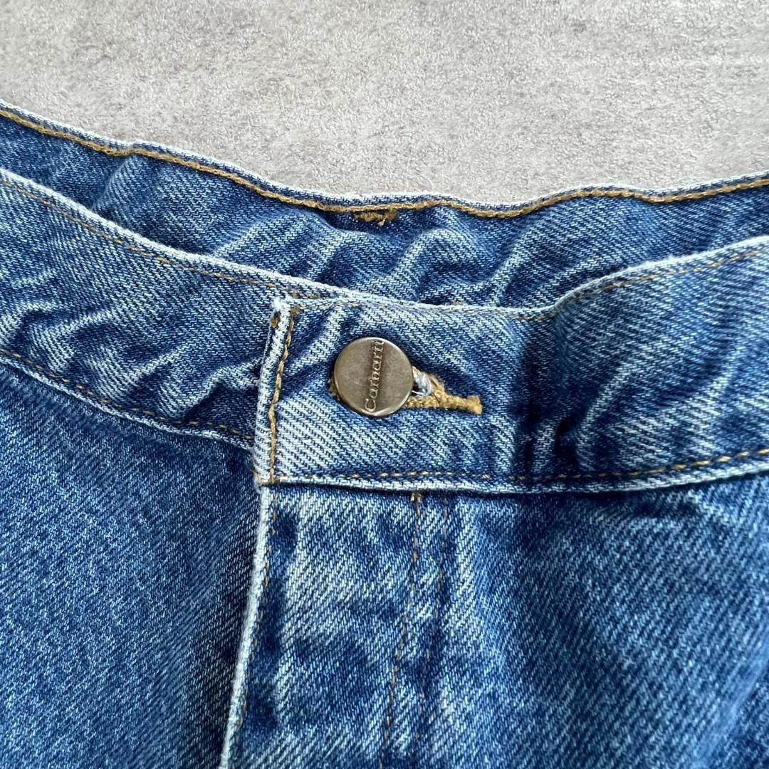 carhartt(カーハート)のカーハート　ジーンズ　デニムパンツ　裏起毛　厚手　古着　ライトブルー　W39 メンズのパンツ(デニム/ジーンズ)の商品写真