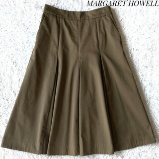 MARGARET HOWELL - 【マーガレットハウエル】コットンツイルプリーツスカート サイズⅢ