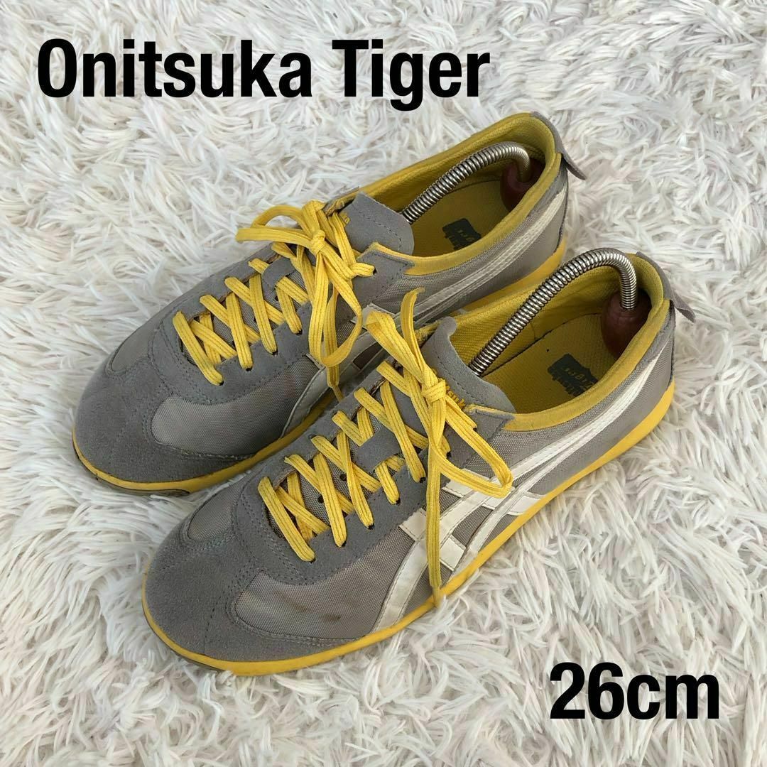 Onitsuka Tiger(オニツカタイガー)のOnitsukaTigerオニツカタイガースニーカーグレーTH5X3N　26cm メンズの靴/シューズ(スニーカー)の商品写真