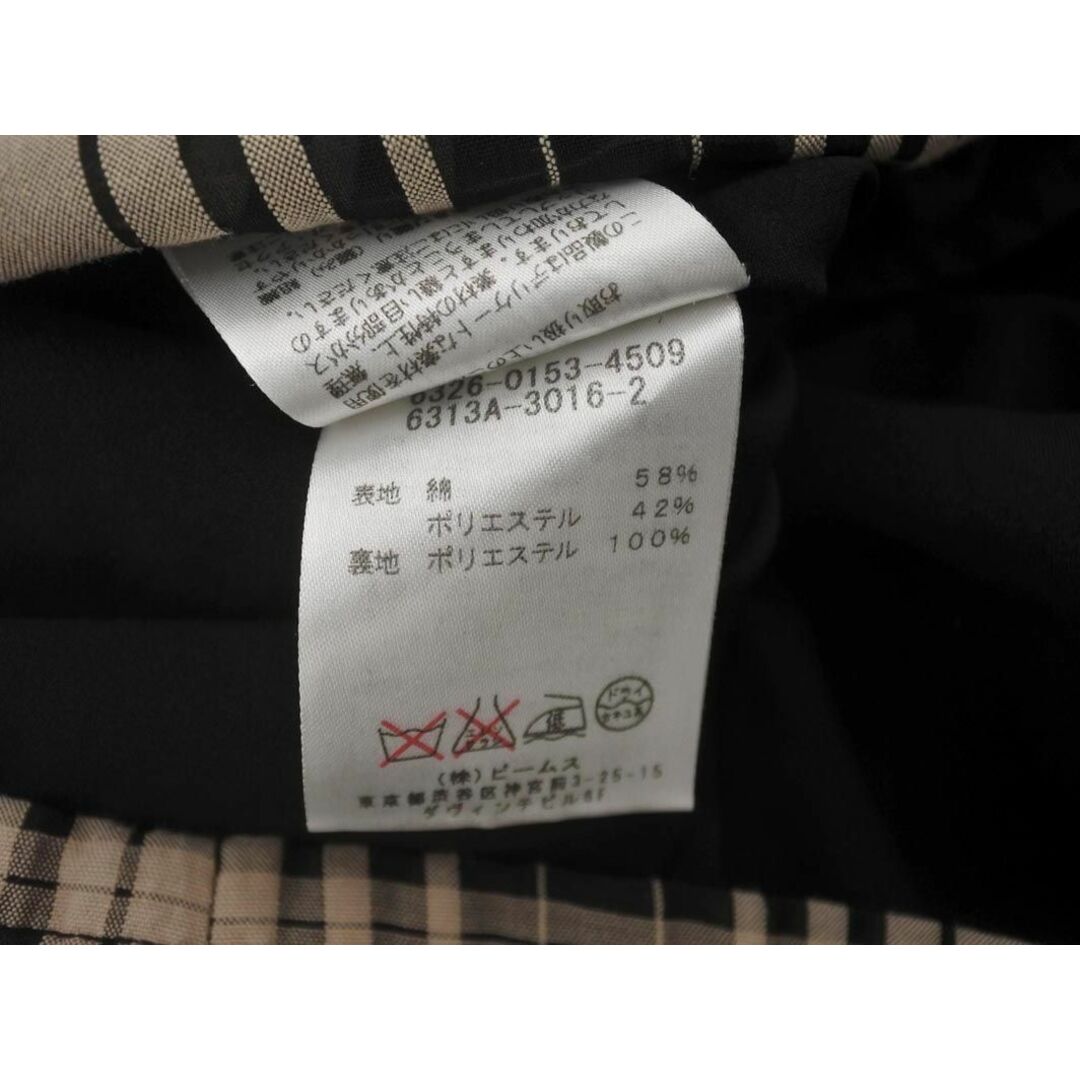 BEAMS(ビームス)のRay BEAMS レイビームス チェック Aライン ワンピース size0/黒ｘベージュ ■◇ レディース レディースのワンピース(ミニワンピース)の商品写真