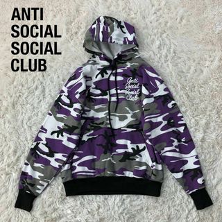 アンチソーシャルソーシャルクラブ(ANTI SOCIAL SOCIAL CLUB)のANTI SOCIAL SOCIAL CLUB迷彩スウェットパーカー紫カモフラ(パーカー)