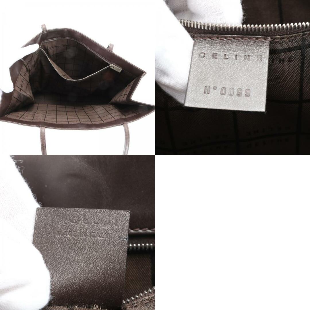 celine(セリーヌ)の美品 セリーヌ エンボスロゴ レザー トート バッグ ショルダー ビジネス 通勤 書類鞄 本革 A4 メンズ レディース EHM T9-4 メンズのバッグ(トートバッグ)の商品写真