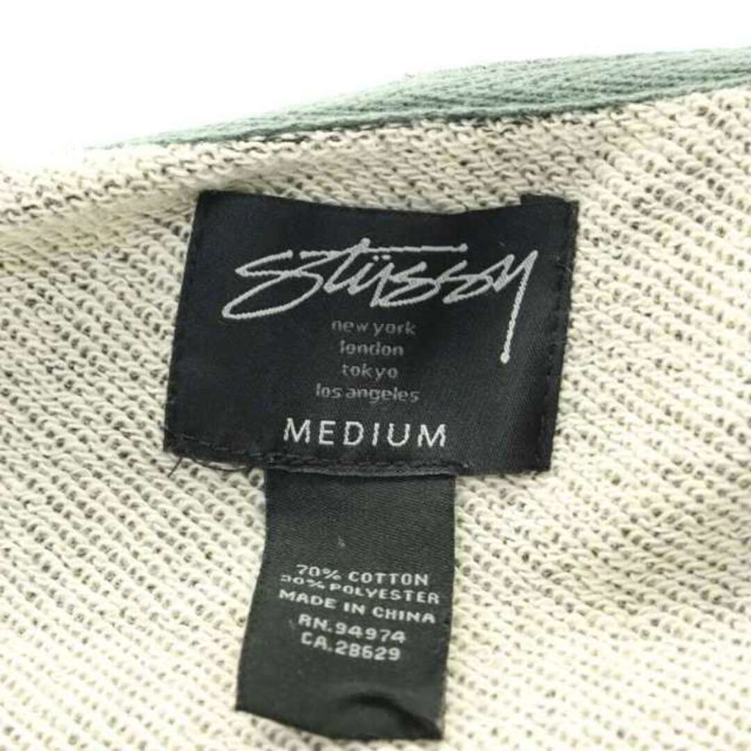 STUSSY(ステューシー)のステューシー ジップパーカー 長袖 フード プリント M ダークグレー レディースのレディース その他(その他)の商品写真