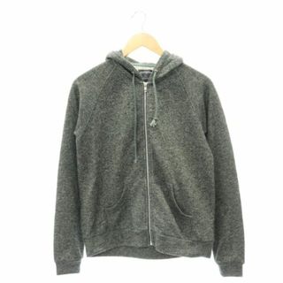 STUSSY - ステューシー ジップパーカー 長袖 フード プリント M ダークグレー