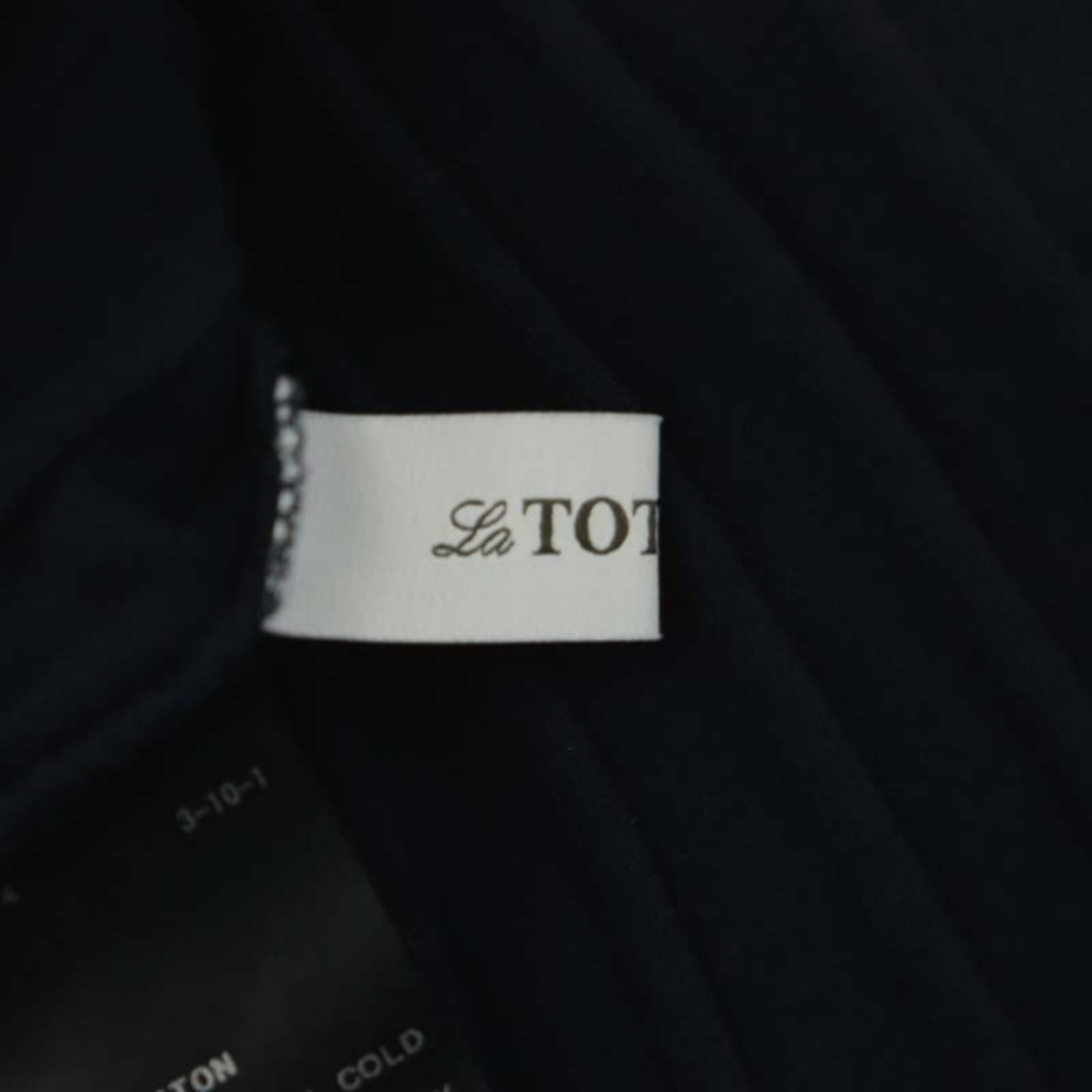 La TOTALITE(ラトータリテ)のラ トータリテ リブニット セーター プルオーバー 長袖 紺 レディースのトップス(ニット/セーター)の商品写真