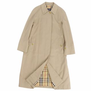 バーバリー(BURBERRY)の美品 Vintage バーバリー Burberrys コート 英国製 ステンカラーコート バルマカーンコート 裏チェック アウター レディース 8 LONG(M相当) ベージュ(その他)