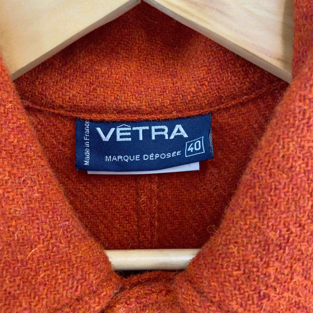 VETRA ヴェトラ メンズ ステンカラー ジャケット オレンジ フランス製  ウール メンズのジャケット/アウター(カバーオール)の商品写真