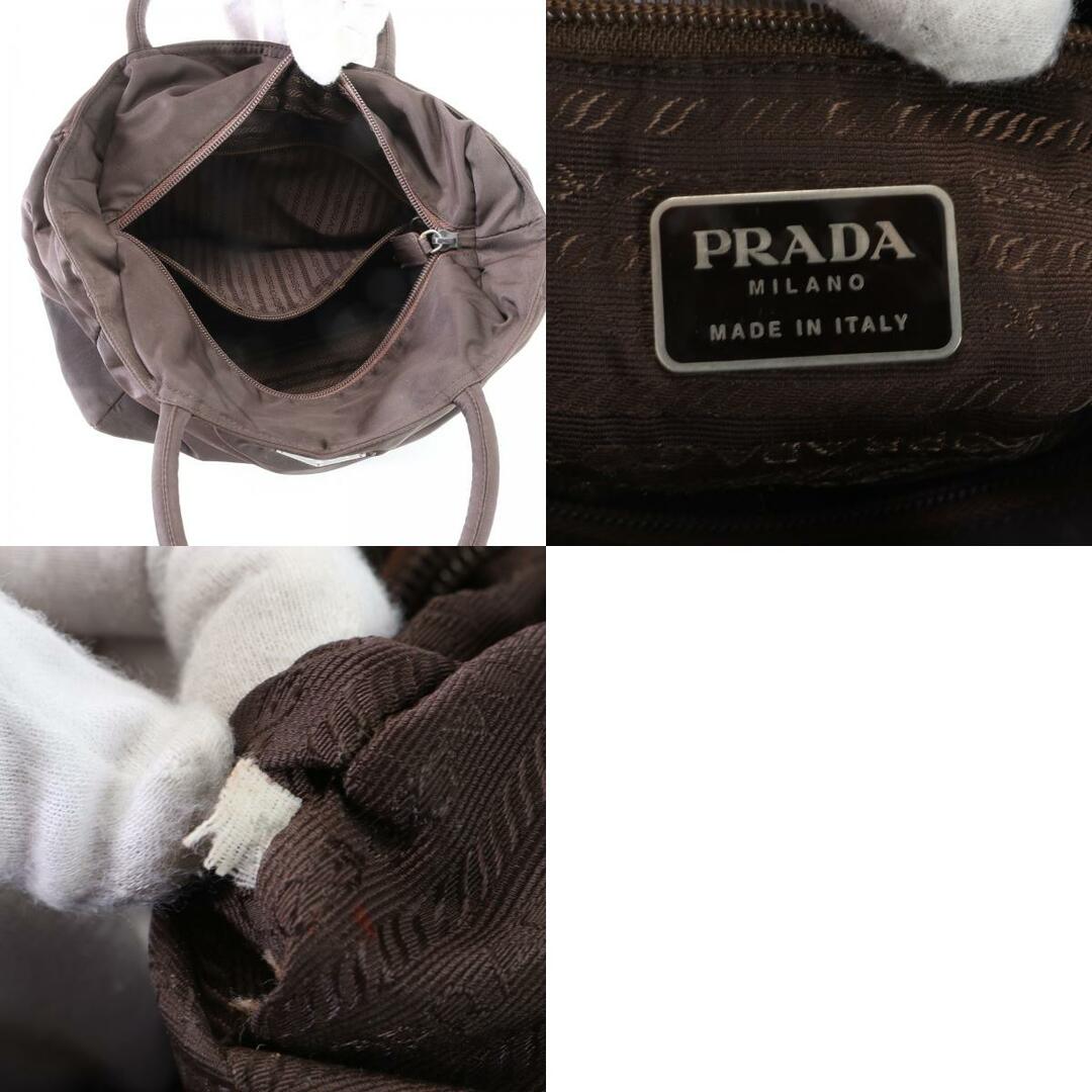 PRADA(プラダ)のプラダ テスート ナイロン 三角ロゴ トート バッグ ショルダー ビジネス 通勤 ブラウン 茶色 紳士 メンズ レディース EHM T7-6 メンズのバッグ(トートバッグ)の商品写真