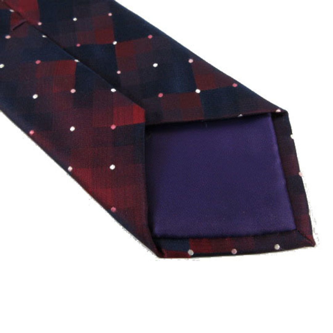 エポカ ウォモ ネクタイ ナロータイ アーガイルチェック ドット 紺 紫 赤 白 メンズのファッション小物(ネクタイ)の商品写真