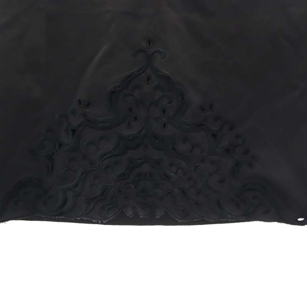 VIVIENNE TAM(ヴィヴィアンタム)のヴィヴィアンタム ミニスカート タイト サテン 刺繍 1 黒 ブラック レディースのスカート(ミニスカート)の商品写真
