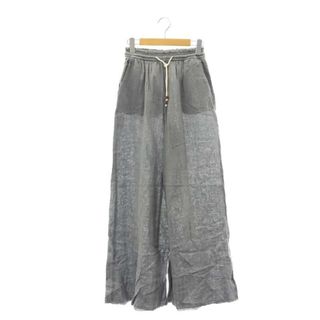 ザラ(ZARA)のザラ SOFT WIDE LEG PANTS ワイドパンツ リネン混 ドロスト(その他)