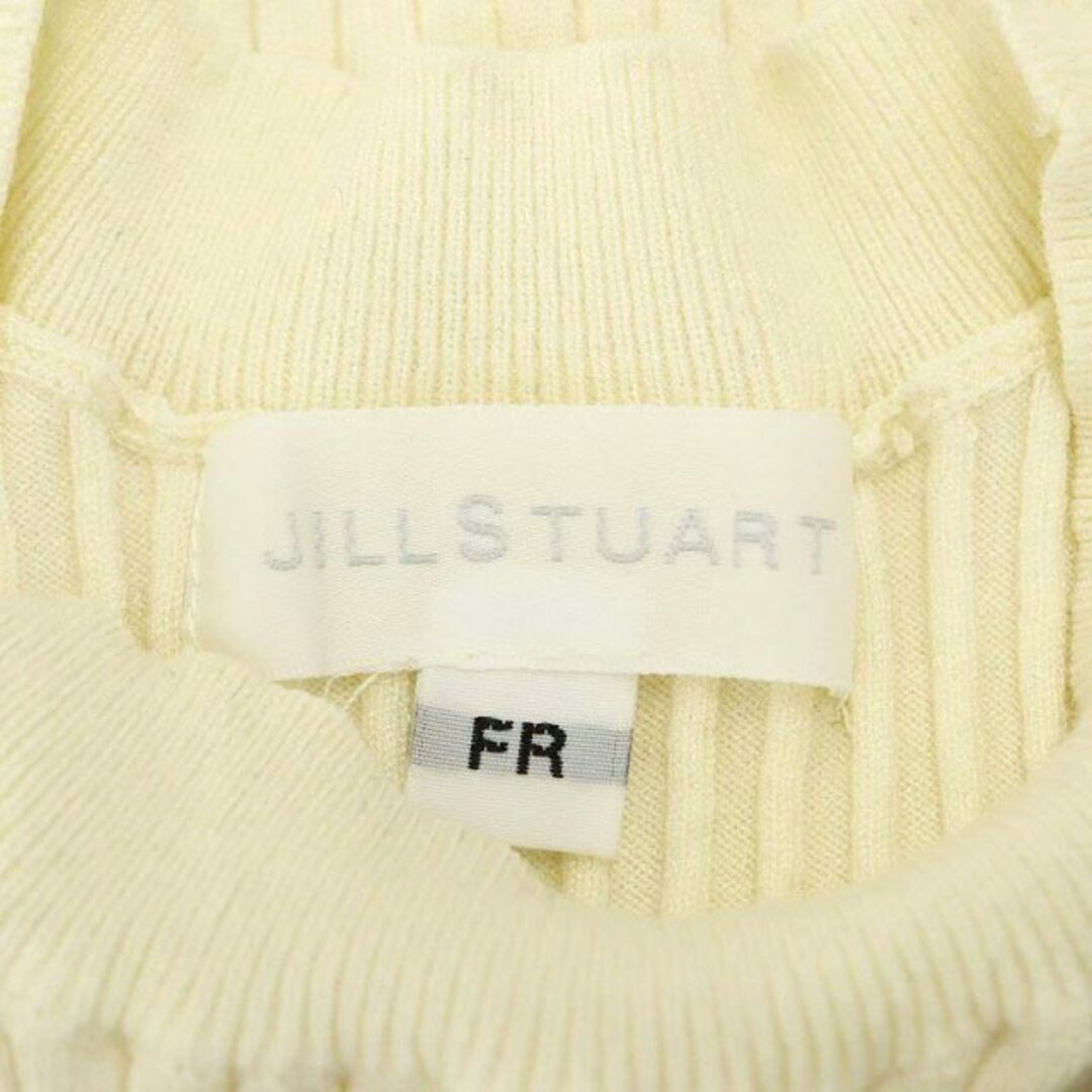 JILLSTUART(ジルスチュアート)のジルスチュアート ノアフリルニット セーター 長袖 リブ FR アイボリー レディースのトップス(ニット/セーター)の商品写真