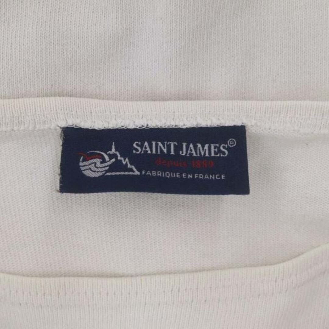 SAINT JAMES(セントジェームス)のセントジェームス 長袖カットソー ボートネック コットン SM オフホワイト レディースのトップス(カットソー(長袖/七分))の商品写真