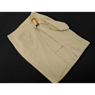 ZARA basic ザラ ベーシック ラップ風 スカート sizeXS/ベージュ ■◇ レディース(ひざ丈スカート)