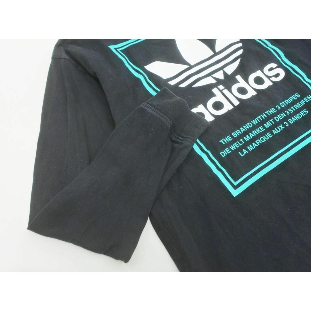 adidas(アディダス)のadidas originals アディダスオリジナルス トレフォイルロゴ 長袖 カットソー sizeM/黒 ■◇ メンズ メンズのトップス(Tシャツ/カットソー(七分/長袖))の商品写真