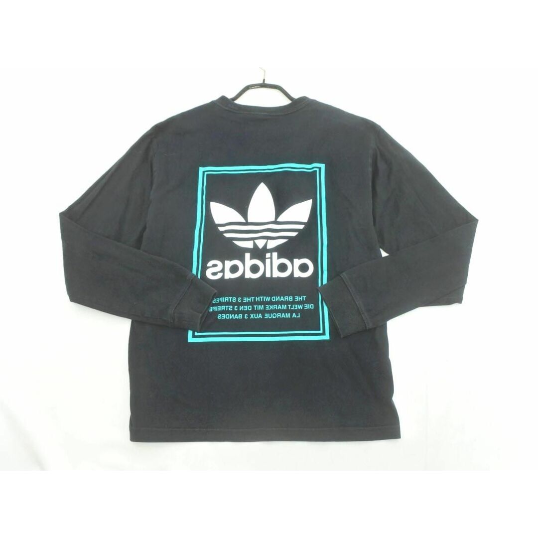 adidas(アディダス)のadidas originals アディダスオリジナルス トレフォイルロゴ 長袖 カットソー sizeM/黒 ■◇ メンズ メンズのトップス(Tシャツ/カットソー(七分/長袖))の商品写真