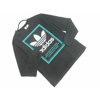 アディダス(adidas)のadidas originals アディダスオリジナルス トレフォイルロゴ 長袖 カットソー sizeM/黒 ■◇ メンズ(Tシャツ/カットソー(七分/長袖))